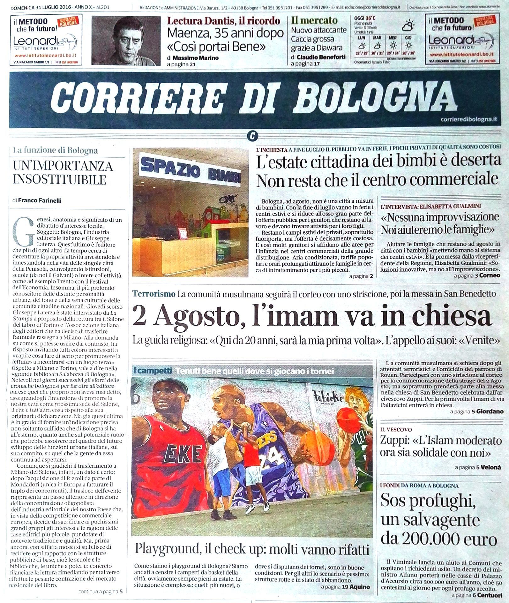 Corriere di Bologna - Newspaper