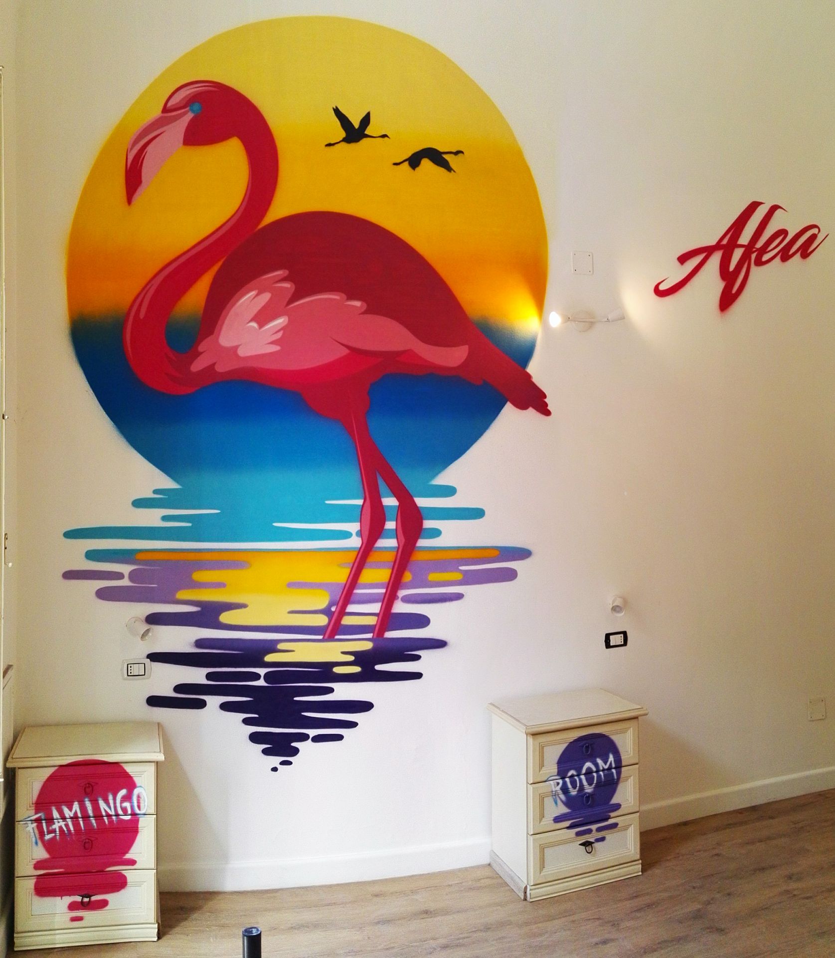 Flamingo room